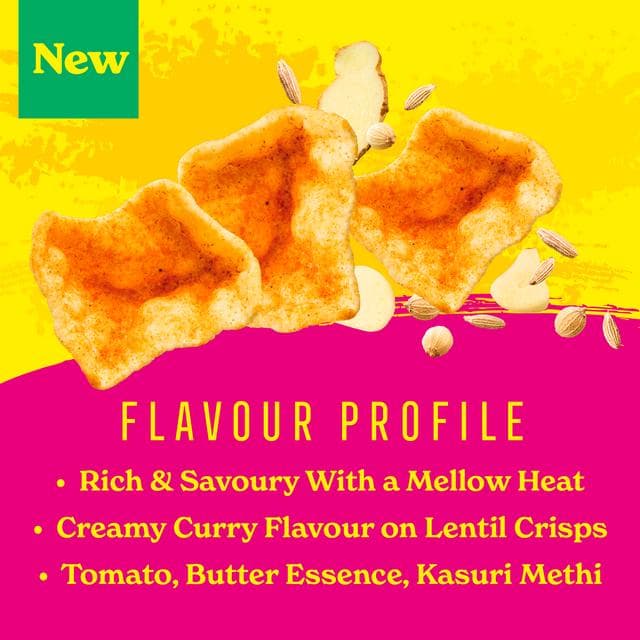 Rajah 80g Rich Butter Chicken Lentil Curls Snacks - gallery image 4