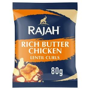 Rajah 80g Rich Butter Chicken Lentil Curls Snacks