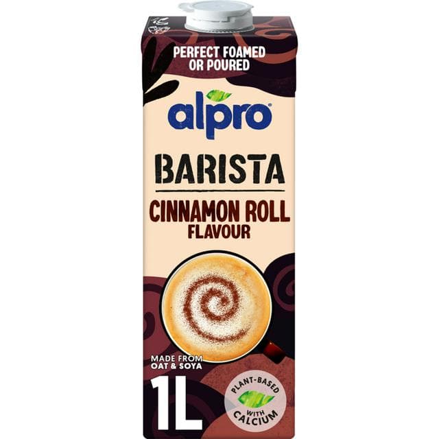 Alpro Barista 1L Cinnamon Roll Flavour Dairy Free Drink - gallery image 1