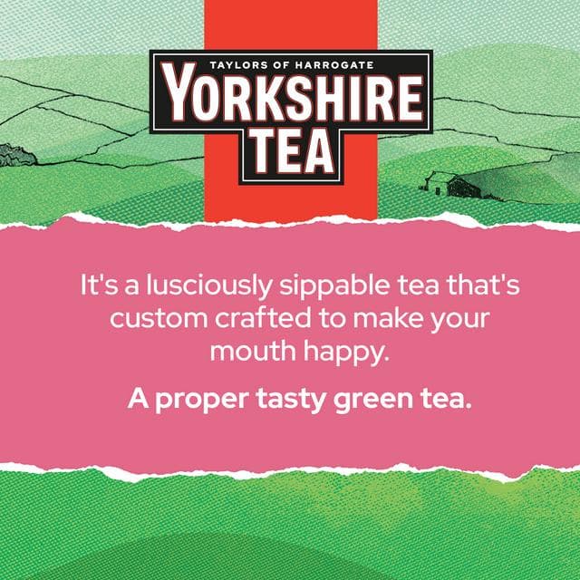 Yorkshire Tea 20 x Strawberry Green Tea Bags - gallery image 5
