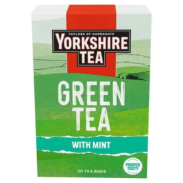 Yorkshire Tea 20 x Mint Green Tea Bags - gallery image 1