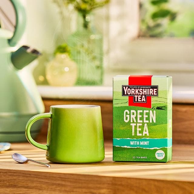 Yorkshire Tea 20 x Mint Green Tea Bags - gallery image 3