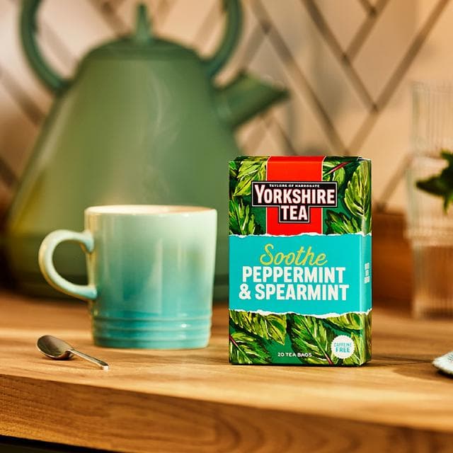 Yorkshire Tea 20 x Soothe Peppermint & Spearmint Herbal Tea Bags - gallery image 3
