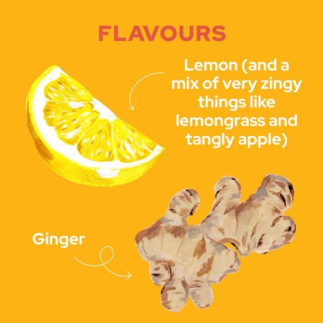 Yorkshire Tea 20 x Uplift Lemon & Ginger Fruit & Herbal Tea Bags - gallery image 5