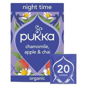 Pukka 20 x Organic Night Time Chamomile, Apple & Cinnamon Sleep Tea Bags 36g