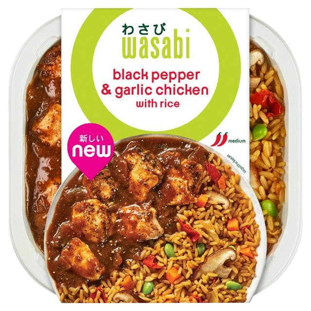 Wasabi 400g Black Pepper & Garlic Chicken with Rice - gallery image 1