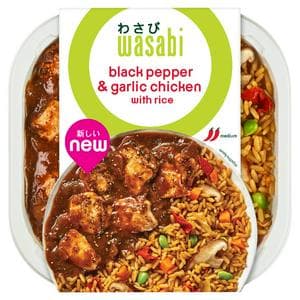 Wasabi 400g Black Pepper & Garlic Chicken with Rice