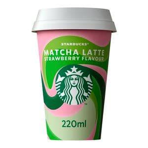 Starbucks 220ml Matcha Latte Strawberry Flavour Iced Coffee