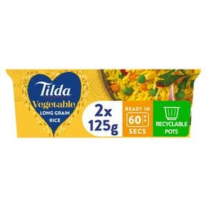 Tilda 2 x 125g Vegetable Rice