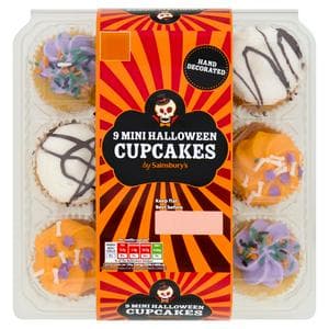 Sainsbury's 9 x Mini Halloween Cupcakes 214g