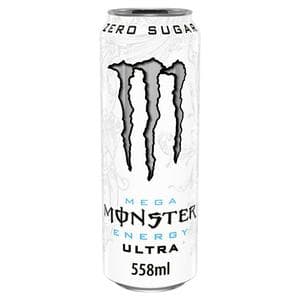 Monster 558ml Ultra Mega Zero Sugar Energy Drink Resealable Can