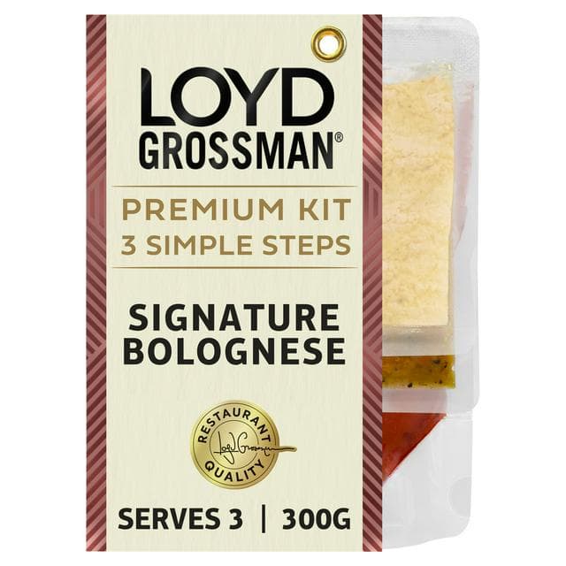 Loyd Grossman 300g Signature Bolognese Tomato Pasta Sauce Kit - gallery image 1
