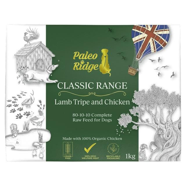 Paleo Ridge 1kg Classic Range Lamb Tripe & Chicken Dog Food - gallery image 1