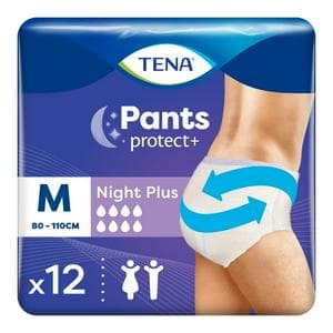 TENA 12 x Protect + Plus Night Medium Incontinence Pants