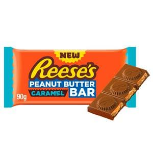 Reese's 92g Peanut Butter & Caramel Filled Milk Flavour Chocolate Bar