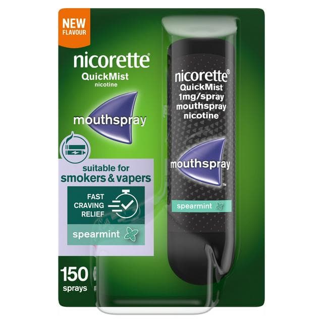 Nicorette Quickmist Quit Vaping Aid Spearmint Mouthspray - gallery image 1