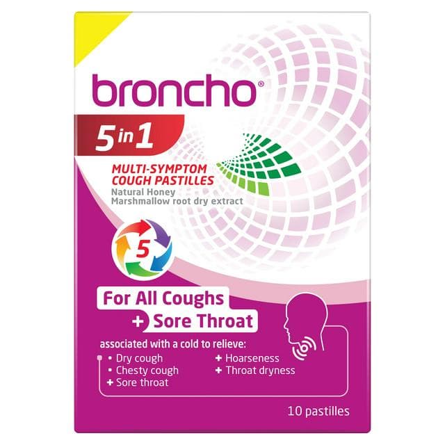 Broncho 10 x 5 in 1 Multi Symptom Cough Pastilles - gallery image 1