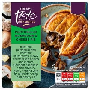 Sainsbury's 250g Portobello Mushroom & Cheddar Pie, Taste the Difference
