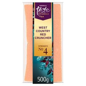 Sainsbury's 500g West Country Red Cruncher Cheese, Taste the Difference