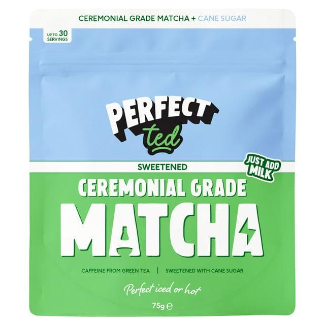 Perfect Ted 75g Sweetened Ceremonial Grade Matcha Herbal Tea - gallery image 1