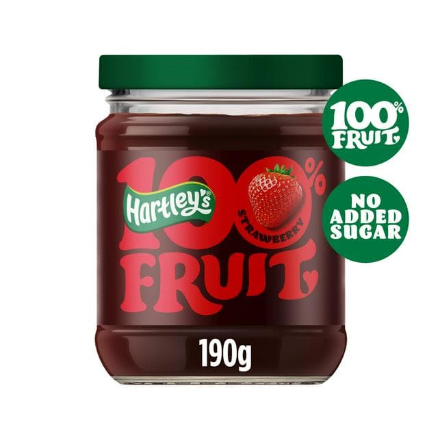 Hartley's 190g 100% Strawberry Fruit Spread - gallery image 1