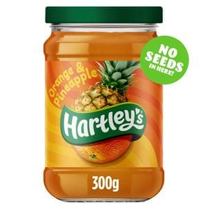 Hartley's 300g Seedless Pineapple & Orange Fruit Jam