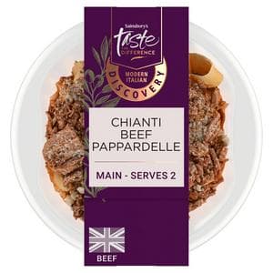 Sainsbury's Discovery 400g Chianti Beef Pappardelle with Italian Bronze Die Pappardelle, Taste the Difference