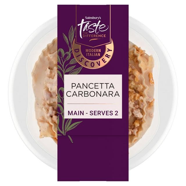 Sainsbury's Discovery 400g Pancetta Carbonara, Taste the Difference - gallery image 1