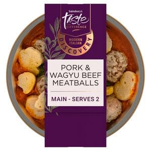 Sainsbury's Discovery 600g Wagyu Beef Pork Meatballs, Taste the Difference