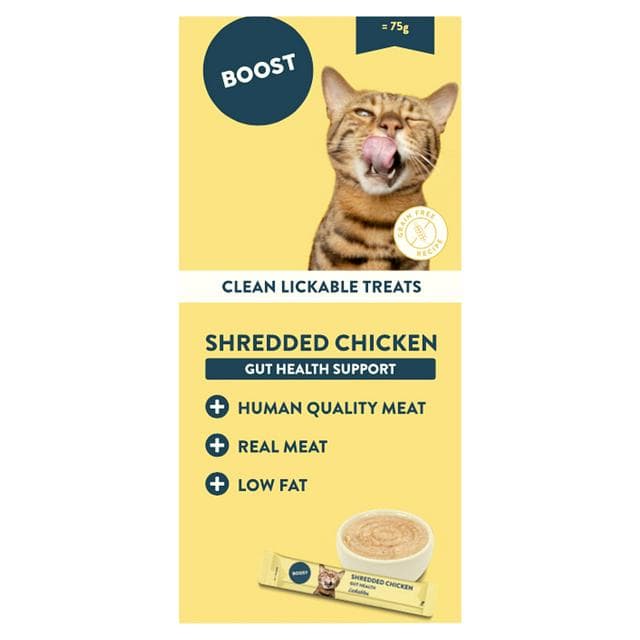 Boost 5 x 15g Shredded Chicken Clean Lickable Treats - gallery image 1