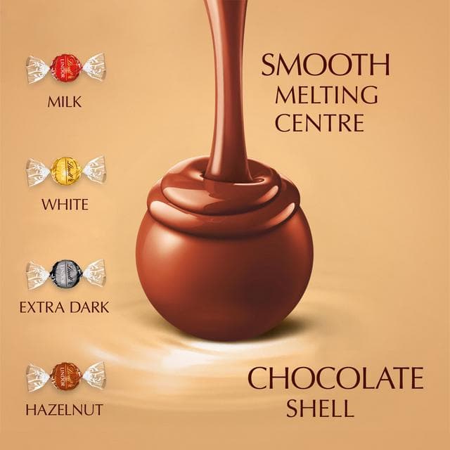 Lindt Lindor 300g Assorted Gold Gift Box Chocolate Truffles - gallery image 2