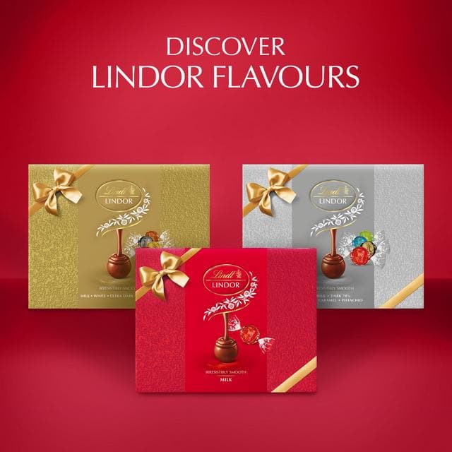 Lindt Lindor 300g Milk Gift Box Chocolate Truffles - gallery image 6