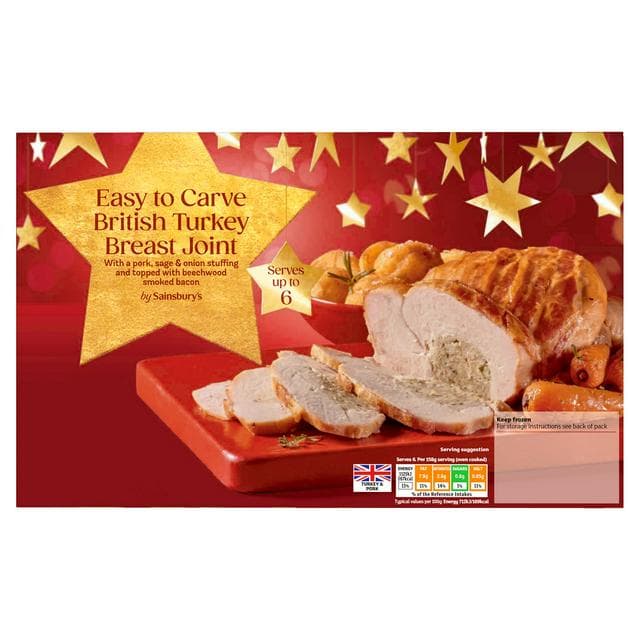 Sainsbury's 1.28kg Stuffed Turkey Breast Joint - gallery image 1