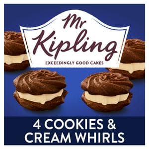 Mr Kipling 4 x Cookies & Cream Whirls Cakes