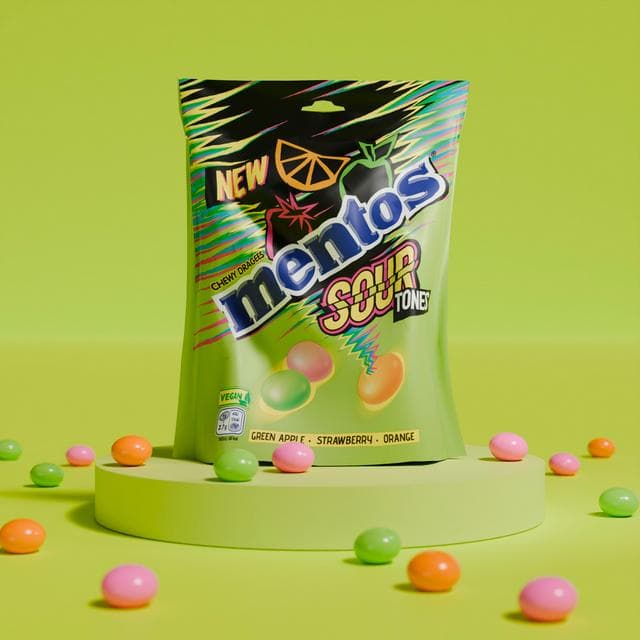 Mentos 150g Sour Tones Chewy Dragees - gallery image 3