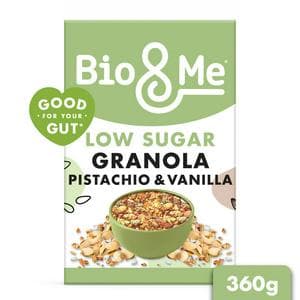 Bio&Me 360g Pistachio & Vanilla Low Sugar Granola Breakfast Cereal