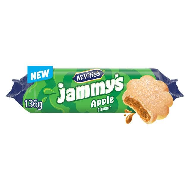 McVitie's Jammys 136.5g Apple Flavour Biscuits - gallery image 1