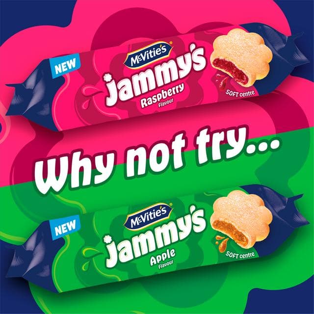 McVitie's Jammys 136.5g Raspberry Flavour Biscuits - gallery image 3
