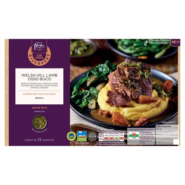 Sainsbury's Discovery 732g Slow Cooked Hill Lamb Osso Buco, Taste the Difference - gallery image 1