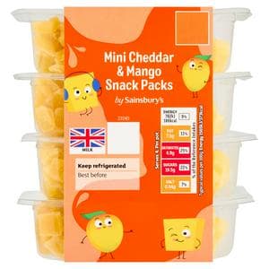 Sainsbury's 4 x 50g Mini Cheddar & Mango Snack Packs