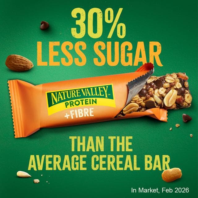 Nature Valley 4 x 36g Protein + Fibre Chocolate & Orange Flavour Bars - gallery image 4