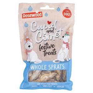 Rosewood 50g Cupid and Comet Whole Sprats for Dogs Festive Treats