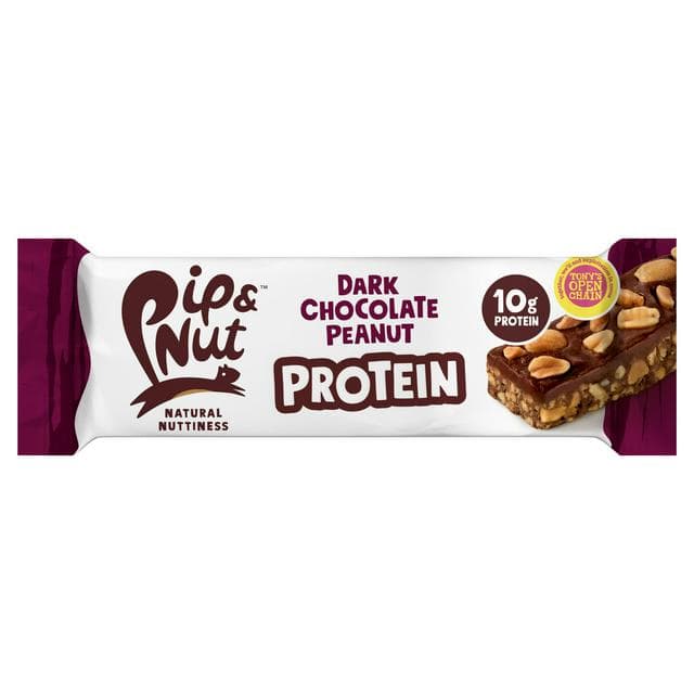 Pip & Nut 46g Dark Chocolate Peanut Protein Bar - gallery image 1