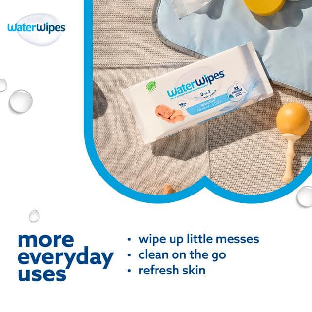 WaterWipes Sensitive+ 720 x Unscented Newborn & Baby Wipes - gallery image 6