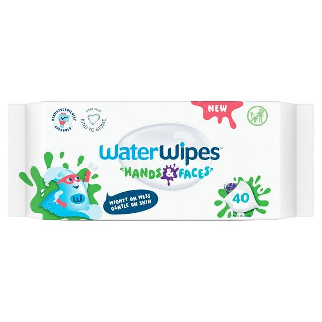 WaterWipes 40 x Hands & Faces Kids Wipes - gallery image 1