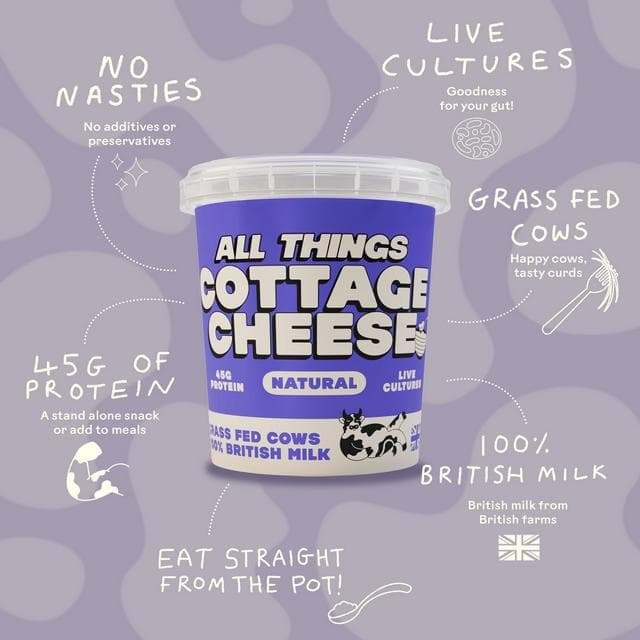 All Things 450g Natural Cottage Cheese - gallery image 2
