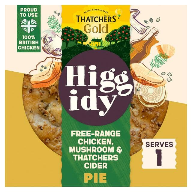 Higgidy 200g Free-Range Chicken, Mushroom & Thatchers Cider Pie - gallery image 1