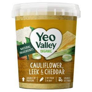 Yeo Valley Organic 400g Cauliflower, Leek & Cheddar Soup