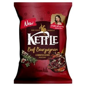 Kettle 130g Beef Bourguignon & Winter Herbs Potato Chips