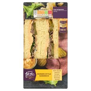 Sainsbury's Burger Style Sandwich, Taste the Difference